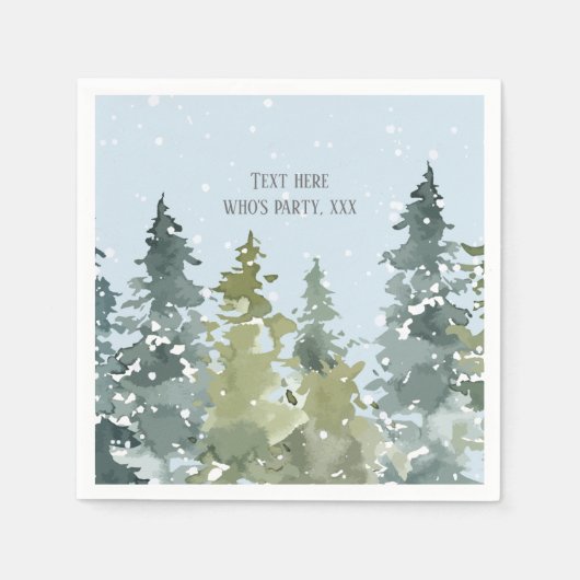 Conifer, pijnboom, Evergreen Servet (Voorkant)