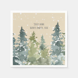 Conifer, pijnboom, Evergreen Servet