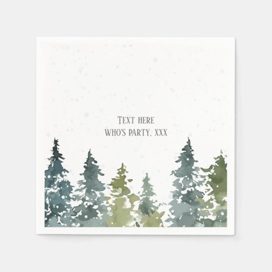 Conifer, pijnboom, Evergreen Servet (Voorkant)