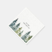 Conifer, pijnboom, Evergreen Servet (Hoek)