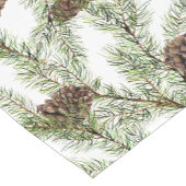 Conifer, twijgen en kegels korte tafelloper (Hoek)