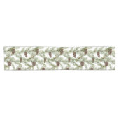 Conifer, twijgen en kegels korte tafelloper (Horizontaal)