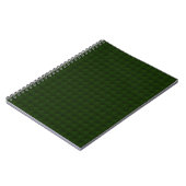 Coniferisch groen, vast, geometrisch. notitieboek (Linkerzijde)