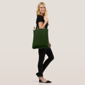 Coniferisch groen, vast, geometrisch. tote bag (Op model)