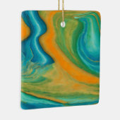 "Conil". Een kleurrijke Abstracte mix Keramisch Ornament (Rechts)