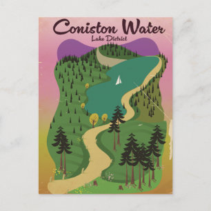 Coniston Water Lake District Briefkaart