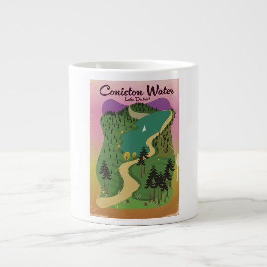 Coniston Water Lake District Grote Koffiekop (Voorkant)
