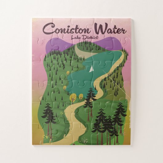 Coniston Water Lake District Legpuzzel (Verticaal)