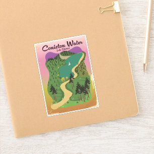 Coniston Water Lake District Sticker