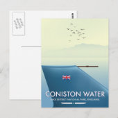 Coniston Water, merendistrict, Engeland Briefkaart (Voorkant / Achterkant)