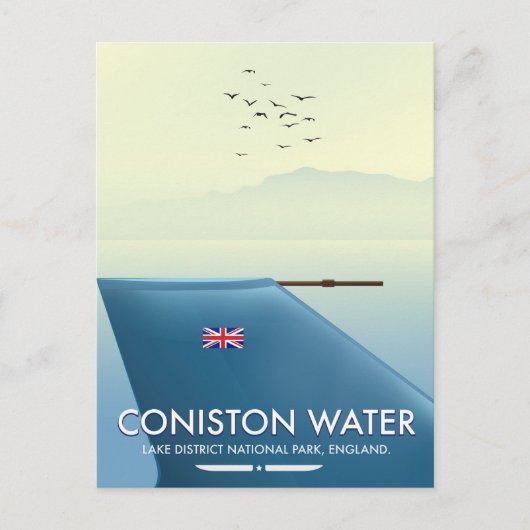 Coniston Water, merendistrict, Engeland Briefkaart (Voorkant)