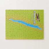Coniston Water, merendistrict, Engeland kaart Legpuzzel (Horizontaal)