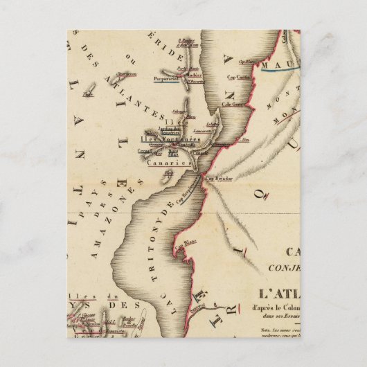 Conjecturale de l'Atlantide Briefkaart (Voorkant)