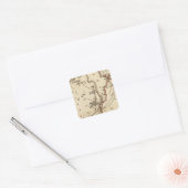 Conjecturale de l'Atlantide Vierkante Sticker (Envelop)