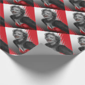 CONJO2 Rode Stippen Marilyn ZAZZ Cadeaupapier (Hoek)