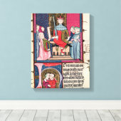 Conjugal Law, een volwassen vrouw die verschijnt Canvas Afdruk (Insitu (Houten vloer))