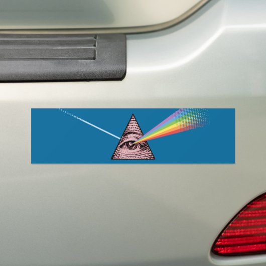 Conjunctivitis Illuminatis Bumpersticker (Op auto)
