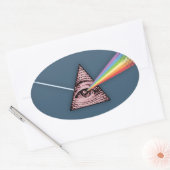 Conjunctivitis illuminatis ovale sticker (Envelop)