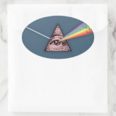 Conjunctivitis illuminatis ovale sticker (Tas)