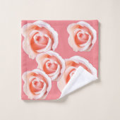 CONJUNTO DE TOALHAS COM ROSAS BAD HANDDOEK (Wasdoekje)