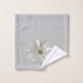 CONJUNTO DE TOALHAS FLOR BRANCA BAD HANDDOEK (Wasdoekje)