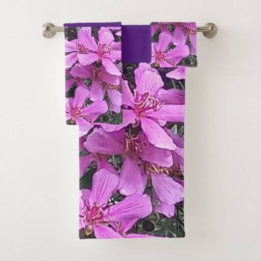 CONJUNTO DE TOALHAS FLORES BAD HANDDOEK (Insitu)