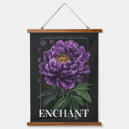 Conjure Enchant Bless the Path Purple Peony Hangend Wandkleed