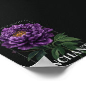 Conjure Enchant Bless the Path Purple Peony  Poster (Hoek)
