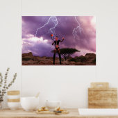 Conjuring Lighting Daz Studio Digitale Kunst Poster (Keuken)