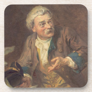 Conjuror (olie op doek) (paar 124492) bier onderzetter