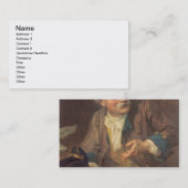 Conjuror (olie op doek) (paar 124492) visitekaartje (Voorkant / Achterkant)