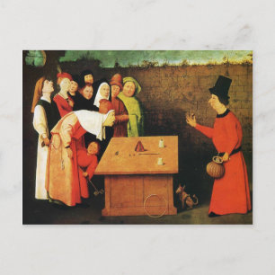 Conjuror van Hieronymus Bosch Briefkaart