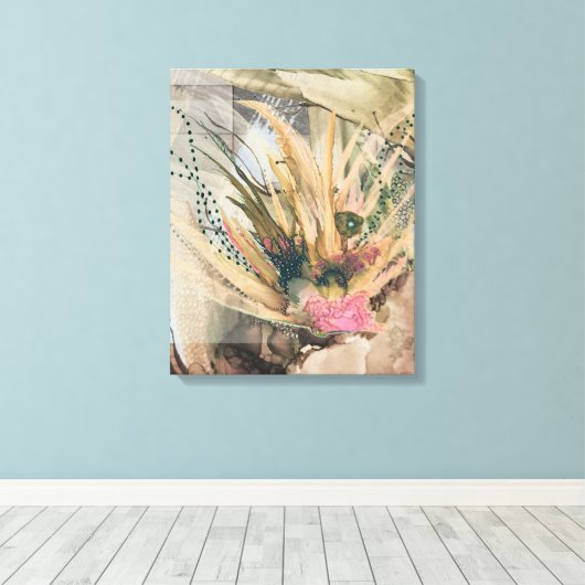Conk Shell Arrangement 16" x 20" Canvas Afdruk (Insitu (Houten vloer))