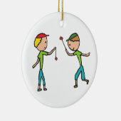 Conkers spelen keramisch ornament (Rechts)