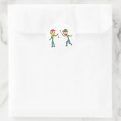 Conkers spelen ronde sticker (Tas)