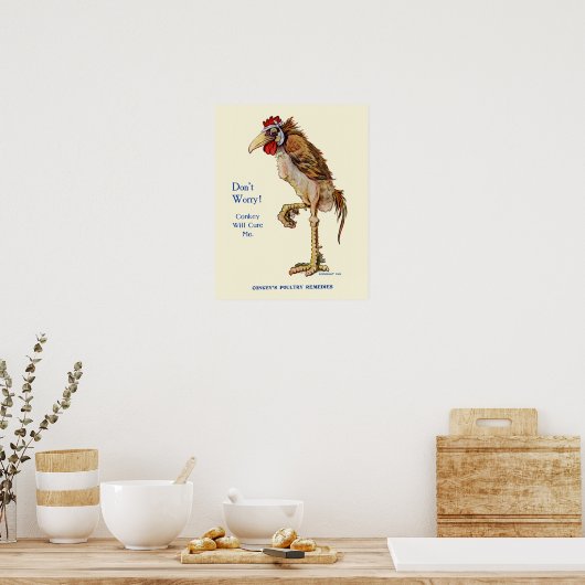 Conkeys pluimveeziekten poster (Keuken)