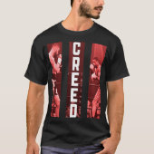 Conlan en Creed triptych rood T-shirt (Voorkant)