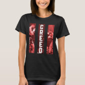 Conlan en Creed triptych rood T-shirt (Voorkant)