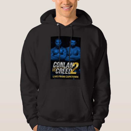 Conlan vs Creed 2 poster blauw Hoodie (Voorkant)