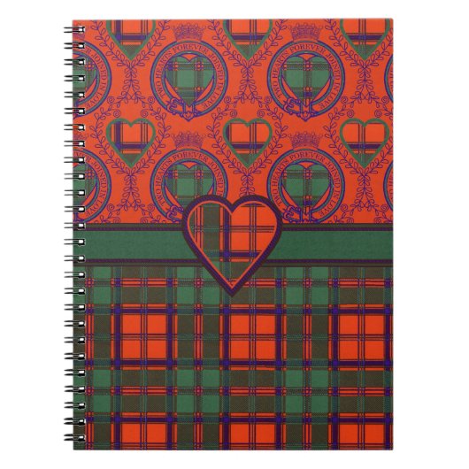 Conley clan Pset Scottish kilt tartan Notitieboek (Voorkant)