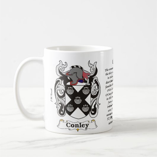 Conley Family Coat of Arms mok (Links)