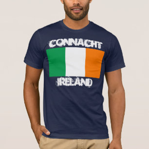 Connacht, Ierland met Ierse vlag T-shirt