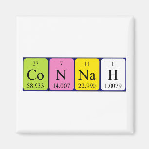 Connah periodieke lijstnaam magnet