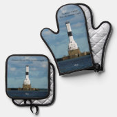 Conneaut Harbor West Breakwater Light Ovenwant & Pannenlap Set (Voorkant / Achterkant)