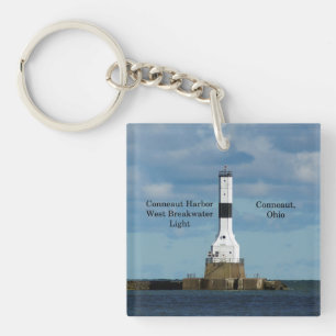 Conneaut Harbour West Bkw Light acryllic key chain Sleutelhanger
