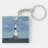 Conneaut Harbour West Bkw Light acryllic key chain Sleutelhanger (Achterkant)