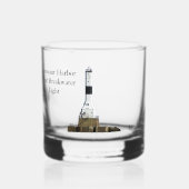 Conneaut Harbour West Breakwater Light glass Whisky Glas (Voorkant)
