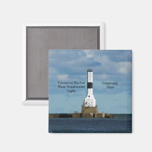 Conneaut Harbour West Breakwater Light magnet (Voorkant / Achterkant)