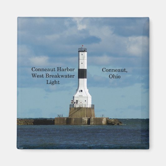 Conneaut Harbour West Breakwater Light magnet (Voorkant)