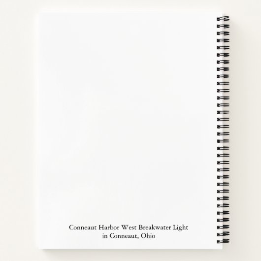 Conneaut Harbour West Breakwater Light notitieboek (Achterkant)